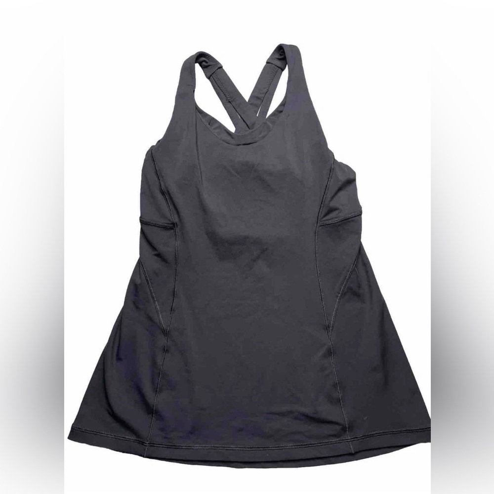 Lululemon Black Racerback Athletic Tank Top size 4